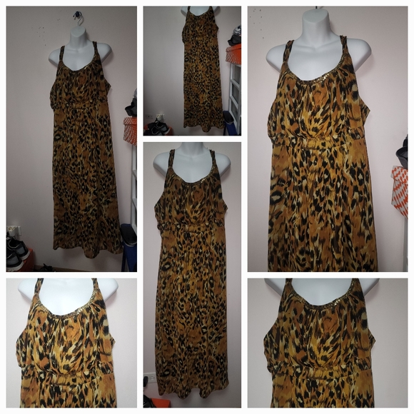 Changes By Together Animal Print Maxi Dress 26 - Picture 2 of 7